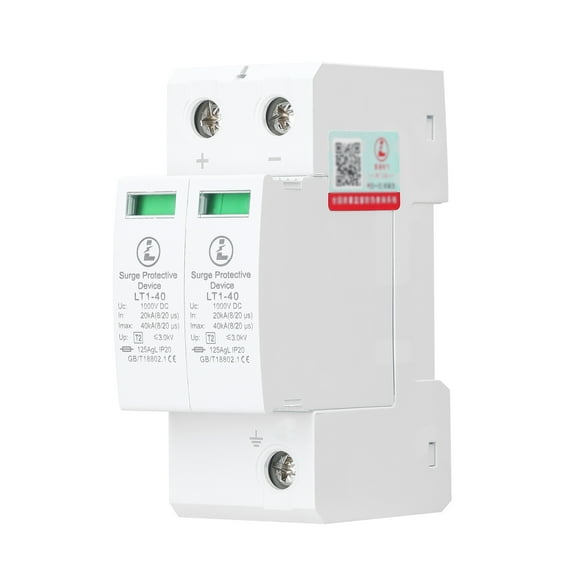 Plug-in Type Photovoltaic Power Surge Protector Surge Protectives Device 2P-40KA-DC1000V Surge Voltage Protections Tool