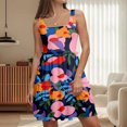 thumbnail image 2 of WILLBEST Vestidos Floreados Para Mujer 2025 Vestido De Chaleco Holgado Con Cuello Redondo Sin Mangas Y Estampado De Patchwork 2176, 2 of 4