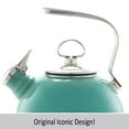thumbnail image 5 of Chantal Classic Teakettle, 1.8 QT, Enamel On Steel, 2-Tone Harmonica Whistle, Rapid Boil and Even Heating (Spearmint), 5 of 9