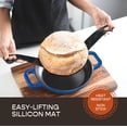 thumbnail image 4 of Krustic Enameled Cast Iron Dutch Oven for Sourdough Bread Baking | 6 Quart Pot with Lid | 10 Inch Ceramic Enamel Thick Coated Cookware Set with Non Stick Silicone Baking Mat for Cooking, 4 of 4