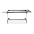 thumbnail image 1 of Topline Home Furnishings Translucent 64" Dining Table, 1 of 7