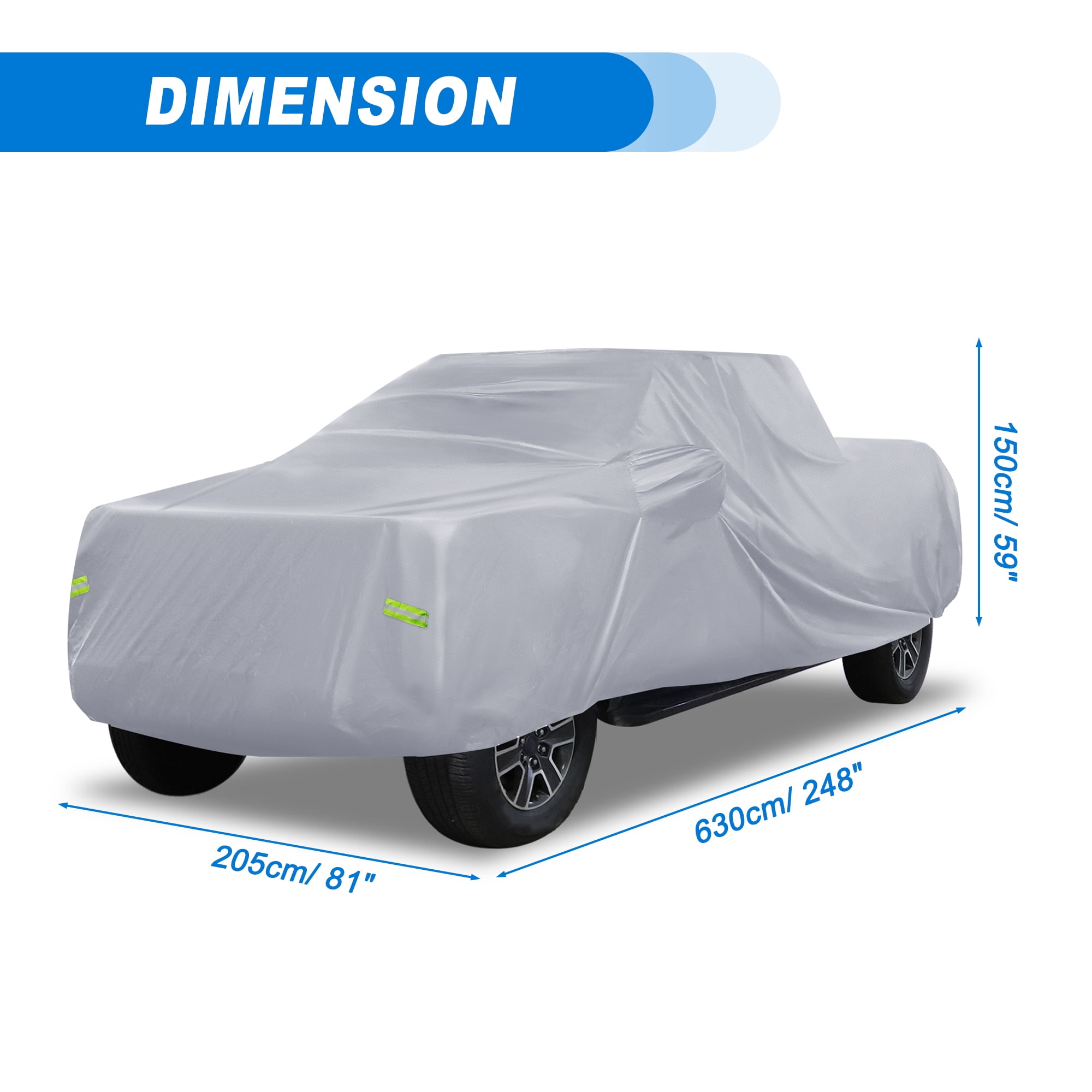 Unique Bargains Waterproof Car Cover for Ford F150 Crew Cab 4 Door 6.5 Feet Bed