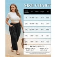 thumbnail image 6 of CASSIE LIZ Plus Size Pants Dress Wide Leg Crop Pleated Lounge Elastic High Waist Pants with Pockets Solid/Leopard (XL-5XL), 6 of 6