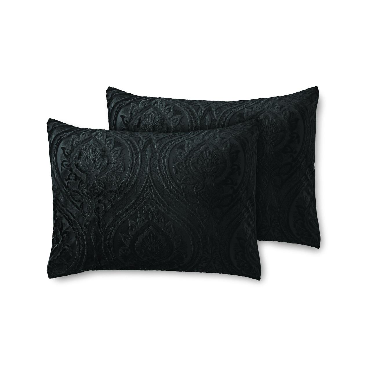 Mainstays 7-Piece Black Cougar Ogee Woven Comforter Set, King - image 5 of 6