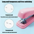 thumbnail image 5 of Macaron Color Stapler, Multi Functional Stapler, Easy Binding Comfortable Grip, Metal Frame, for Home Office Use, Office Binding, Compact Design, High Capacity Stapler, Professional Workstation,, 5 of 8