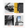 thumbnail image 4 of VEVOR Jeep Tube Doors, 2-Door, Hunting Style Jeep Tubular Door with Heavy-Duty Hinges & OE Latch, Jeep Doors with Rear View Mirrors, Fit for 2018-2024 Jeep Wrangler JL & 2020-2024 Jeep Gladiator JT, 4 of 9