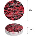 thumbnail image 1 of KXMDXA Camper Moon and Mountain Peak Red Camouflage Set of 8 Round Coaster for Drinks, Absorbent Ceramic Stone Coasters Cup Mat with Cork Base for Home Kitchen Room Coffee Table Bar Decor, 1 of 6