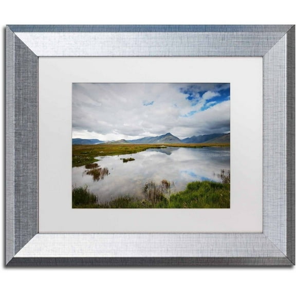 Trademark Fine Art 'Breaktime' Canvas Art by Philippe Sainte-Laudy, White Matte, Silver Frame