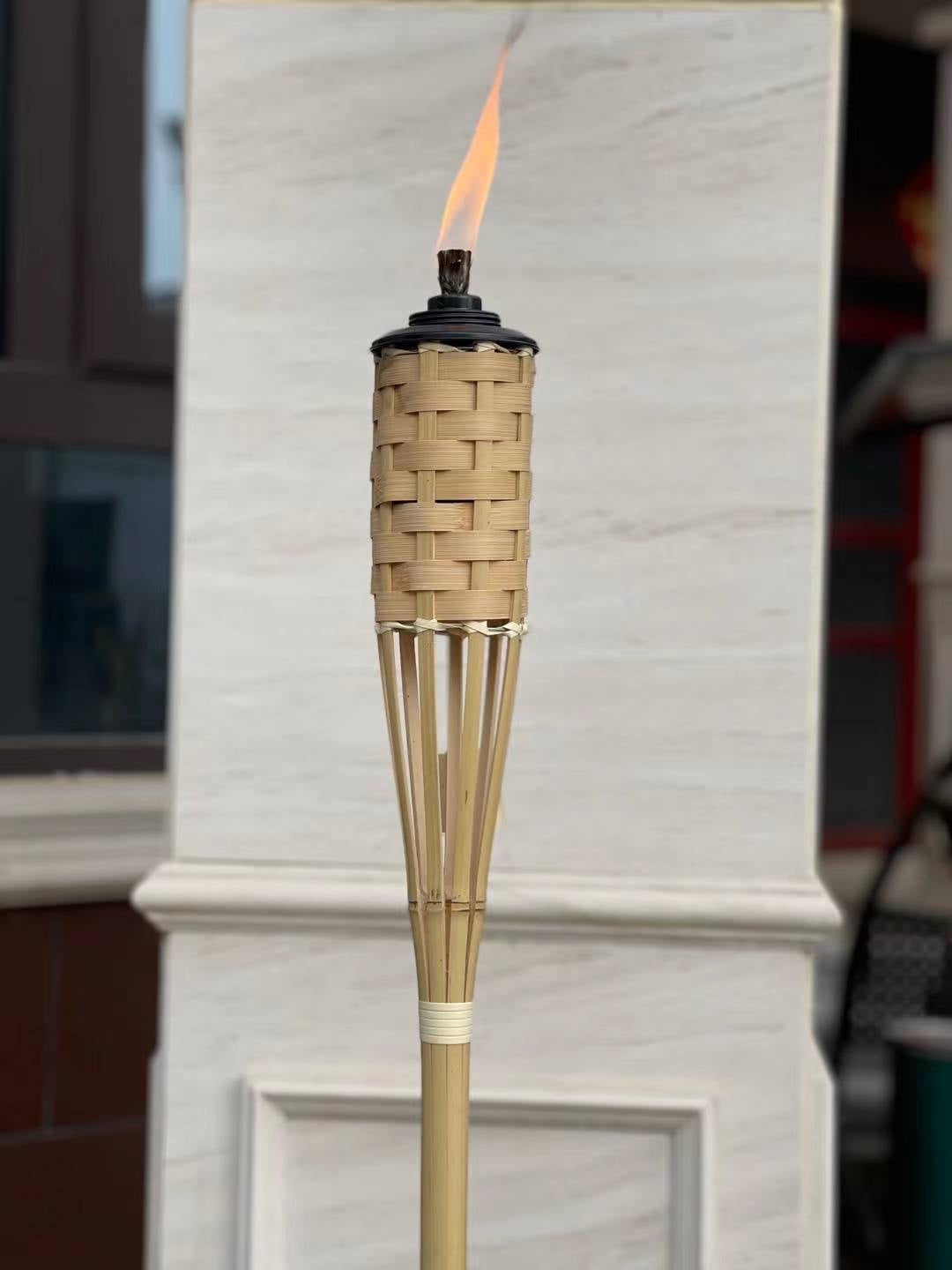 Mainstays 57in Bamboo Torch with Fiberglass Wick, 12fl oz Natural