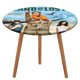 thumbnail image 1 of La tierra perdida-theme Fitted Round Tablecloths Elastic Edged Table Covers Waterproof Table Cloth for Kitchen Holiday Party Tables Decor 120cm, 1 of 6