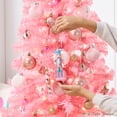 thumbnail image 6 of Best Choice Products 4ft Pre-lit Colored Christmas Tree, Artificial Tree Holiday Decor w/ LED Lights -Sage Green, 6 of 9