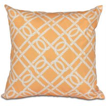 Simply Daisy 16" x 16" Know the Ropes Geometric Print Outdoor Pillow