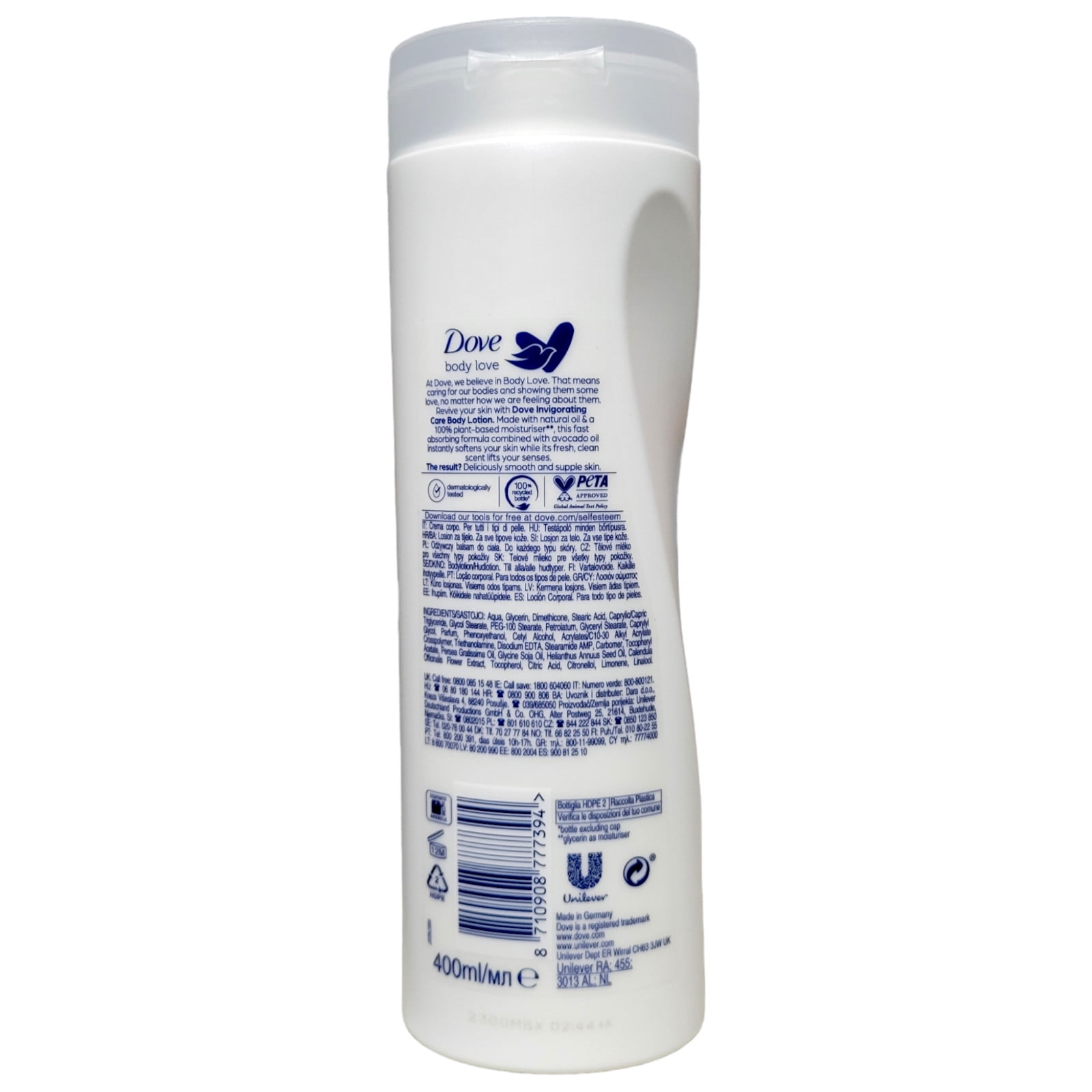 DOVE NOURISHING SECRETS INVIGORATING RITUAL BODY LOTION WITH AVOCADO OIL AND CALENDULA EXTRACT Pack of 12