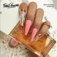thumbnail image 1 of Fofosbeauty 24PCS Press on Fake Nails, Extra Long Coffin False Nails, Pink Glass, 1 of 9