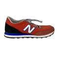 thumbnail image 1 of Mens 10 D New Balance 501 ML501SMC Red Black Suede Canvas Casual Shoes Sneakers, 1 of 6