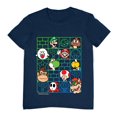 thumbnail image 1 of Playera Nintendo Super Mario Talla 12 Manga Corta Estampado con Personajes Azul Marino, 1 of 3
