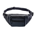 thumbnail image 1 of Riñonera Qarigey impermeable fácil de limpiar y elegante para teléfono Ge-nuine hombres negro, 1 of 6