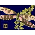thumbnail image 2 of Vision Studio 18x14 White Modern Wood Framed Museum Art Print Titled - Mini Shimmering Dragonfly IV, 2 of 4