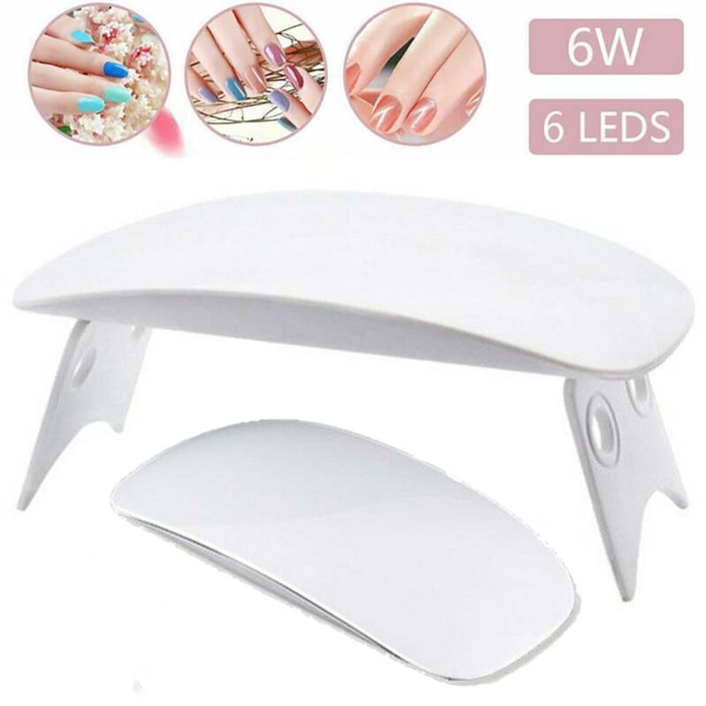 6w Mini Uv Nail Lamp Led Light Curing Equipment Nail Nail Dryer Nail Salon 6 Led Nail Dryer Walmart Com