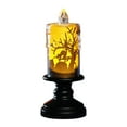 thumbnail image 3 of CASAFUN Halloween Ghost Candles Lighted Lamp, Battery Operated Spinning Water Glittering Tornado Flameless Candles Table Centerpiece for Halloween Celebration Party, 3 of 6