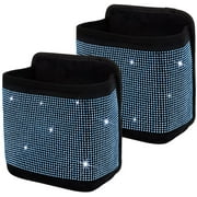 eing Car Seat Organizer Premium Seat Back/Front Seat Travel Caddy Bag, Bling Crystal Car Front Seat Organizer, Pratical Car Garbage Pocket Bin, Diamond Car Accessory (2 - Pack,Blue)
