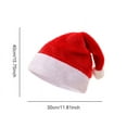 thumbnail image 2 of Christmas Santa Hat for Women Men Velvet Comfort Fur Classic Xmas Turban Cap Pompom Holiday New Year Festival Gift, 2 of 2