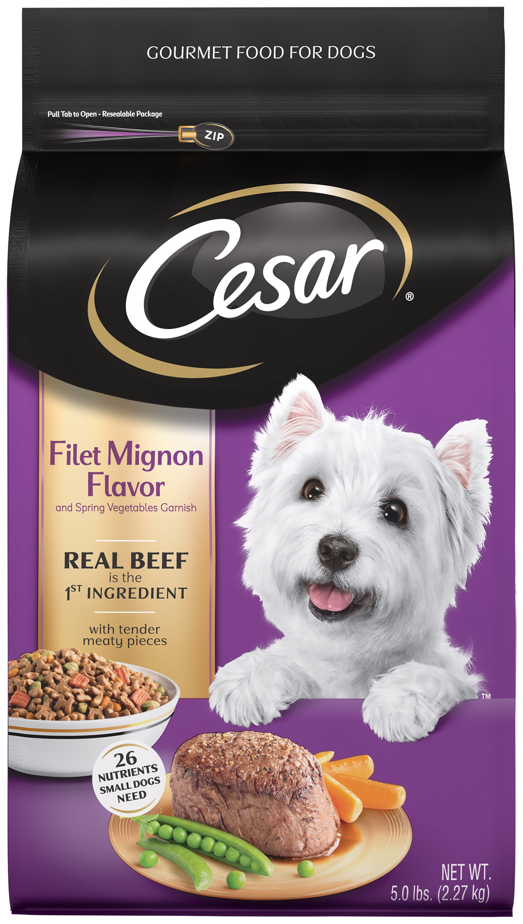 Cesar Small Breed Dry Dog Food Filet 