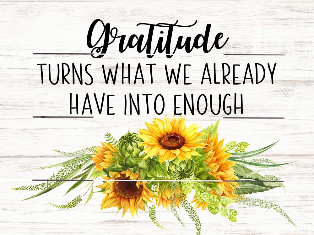 Wood Wall Art Gratitude