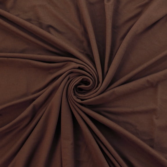 Solid DBP Fabric - Double Brushed Polyester - Brown - 2yd