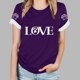 thumbnail image 5 of Tops Y Blusas de las Mujeres Estampadas Cuello Redondo Manga Corta, Poliéster Casual Top para Diario, Fiesta Y Todas las Estaciones, 5 of 8
