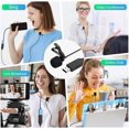 thumbnail image 6 of 23 Feet USB Lavalier Lapel Microphone with Clip-on Omnidirectional Condenser Computer Mic Plug & Play for Laptop,PC,Mac,Desktop for YouTube,Zoom,Streaming,Video Recording,Podcasting with USB C Adapter, 6 of 8