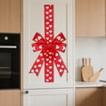 thumbnail image 5 of JHEHF Valentine'S Day Cabinet Ribbons Bows Door Decorations Farmhouse Holiday Fireplace Hangers Handmade Bow Ornaments for Home Kitchen Festive Wedding Party Supplies 3PCS, 5 of 7