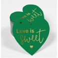 thumbnail image 2 of Inkdotpot Gold Foil Paper Hang Tag Love Is Sweet Wedding Favor Tag 100 Pieces, 2 of 8