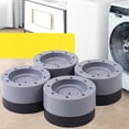 thumbnail image 5 of Wash Machine Feet Mat Shock Absorption Resin Fiber PVC Washing Machine Riser for Home Increase 3.5cm/1.4in, 5 of 5