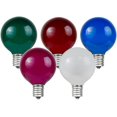 thumbnail image 2 of fuzhong-25 Pack G40 Multicolor Outdoor Globe Bulbs, Light Bulbs Glass Incandescent Bulbs with 3000 Hour Lifespan, Globe String Lights Replacement Bulbs, 2 of 4