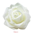 thumbnail image 1 of Flores biónicas artificiales Espuma de PE Rosas realistas falsas Decoraciones de compromiso de boda 50 piezas Worallymy JD713617709, 1 of 5