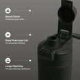 thumbnail image 3 of TAL Stainless Steel Ranger Push Lock Lid Water Bottle 28 fl oz, Black, 3 of 10