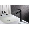 thumbnail image 3 of Modern Single Handle Bathroom Sink Faucet,Drain Assembly Brushed Chrome Brushed, 3 of 5