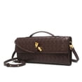 thumbnail image 5 of Sdmnsg-T Woven Purse for Women Evening Clutch Woven Leather & Suede Handbags Crossbody Bag Suede Purse Formal Evening BagFor Mom, 5 of 10