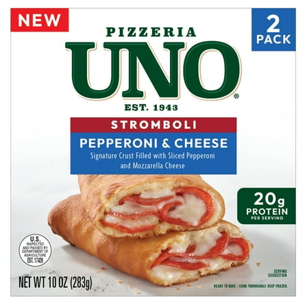 Pizzeria Uno Pepperoni & Cheese Stromboli, 5 oz, Twin Pack, Frozen