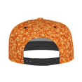 thumbnail image 4 of Haiem Orange Glitter Classic Snapback Cap Flat Bill Hat Baseball Cap Adjustable Size Cotton Dad Hat, 4 of 9
