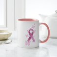 thumbnail image 6 of CafePress - Pink Awareness Ribbon Mug - 11 oz Ceramic Mug - Novelty Coffee Tea Cup, 6 of 6