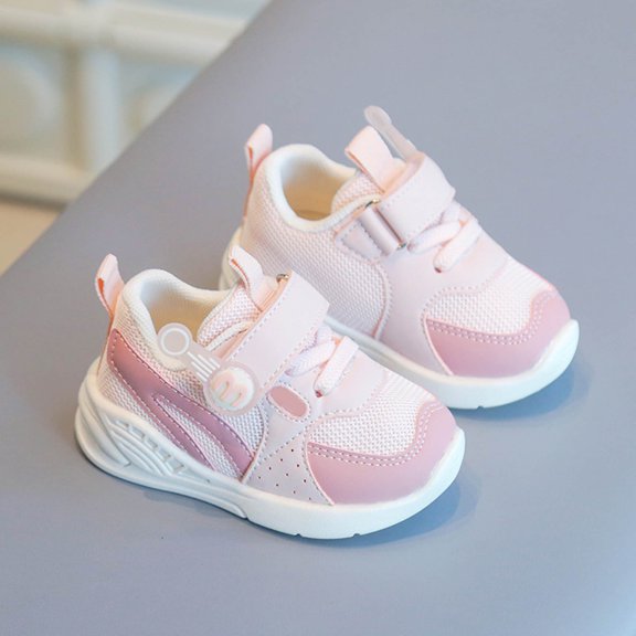 Toddler Girl Shoes Boys Breathable Girls Sneakers on Arch Support White Tennis Shoes Wide Toe Box Athletic Sneakers Hiking Shoes School Uniform Sneakers Shoe for Daily Wear