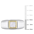 thumbnail image 2 of Everly Men's Created Moissanite Sterling Silver Wedding Ring, 2 of 8