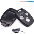 thumbnail image 2 of Replacement (NO CUTTING REQ.) Compatible with Honda Key Fob Shell Case Cover phob fits 2003-2017 Accord CR-V CR-Z Civic, 2 of 4