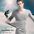 Htwon Mens Thermal Underwear Set Ultra Soft Microfiber Thermal