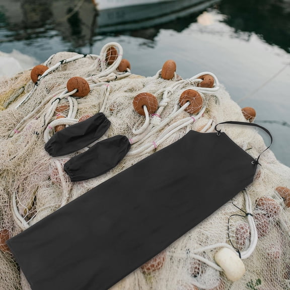 AURARMLET Oil-Resistant Chef Apron with Multiple Pockets, PVC Material, Adjustable Kitchen Work Apron, 1 Set