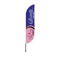 thumbnail image 7 of Beauty Salon 2 Feather Flag(11.5Feetx2.5Feet) By Dreamcontroller For Business Outside With Optional Add-On Pole(15Feet) and Groundspike | Custom Swooper Flag | Made In Usa, 7 of 7