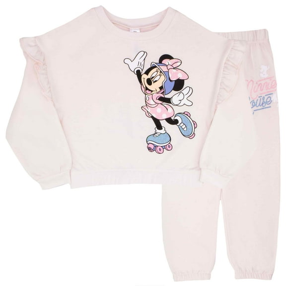 Disney Clothes Baby Girls Pant Set – Lilo & Stitch, Princess, Minnie Mouse, Aristocats Marie, Toy Story, Princess Ariel & Winnie the Pooh Outfit Set with Long Sleeve & Pants (12M–24M)