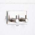thumbnail image 2 of Gancho de toalla adhesivo para pared de 3 piezas, toallero de acero inoxidable autoadhesivo 3M Impermeable, a prueba de óxido, sin perforaciones, gancho para toallas para cocina, s, 2 of 5